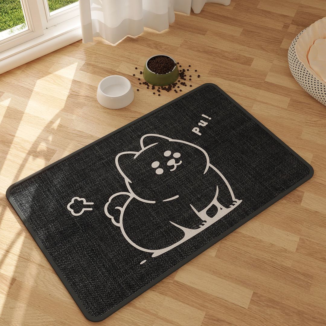 Cute Cartoon Dog-Themed Area Mat