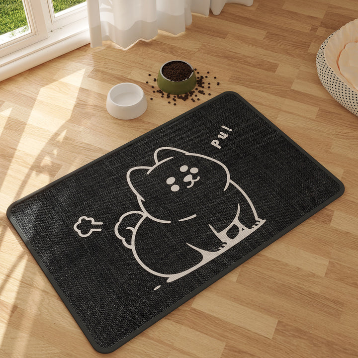 Cute Cartoon Dog-Themed Area Mat
