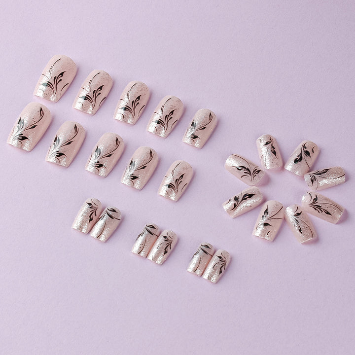 Floral Gel Nail Art Design Bowlift 1787542888