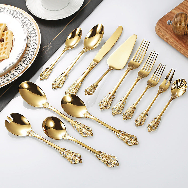 Elegant fish fork with artistic handle design Bowlift
