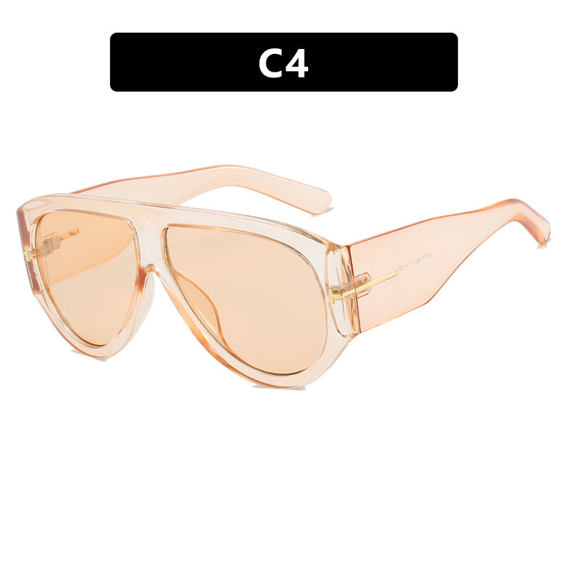 Women's Geometric Sunglasses with Modern Frame and Polarized Lenses Bowlift
