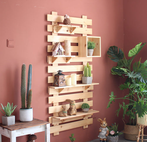 Wall shelf made of high-quality wood Bowlift