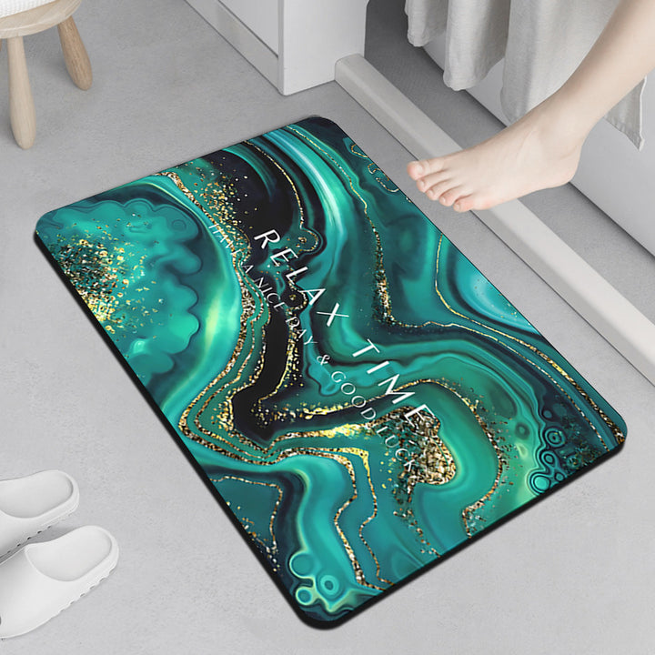 Relaxation-Themed Comfort Bath Mat Bowlift