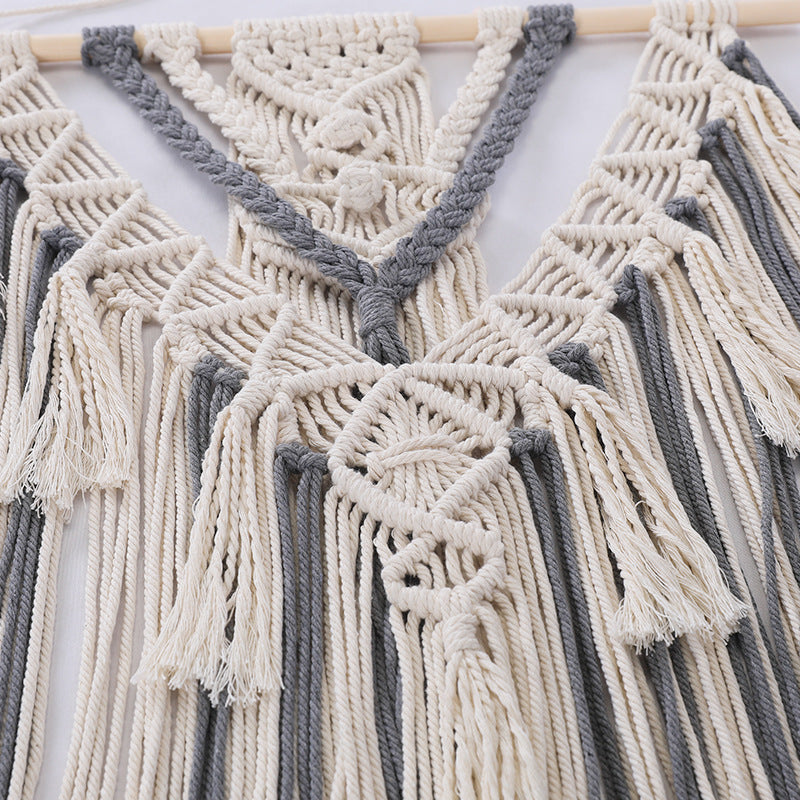 Macrame Wall Hanging with Fringes Bowlift