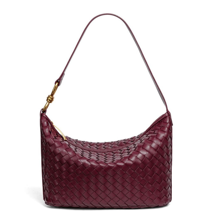 Woven Leather Hobo Bag Bowlift