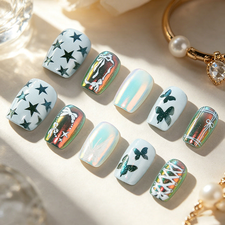 Artistic Butterfly Nail Art Set Bowlift