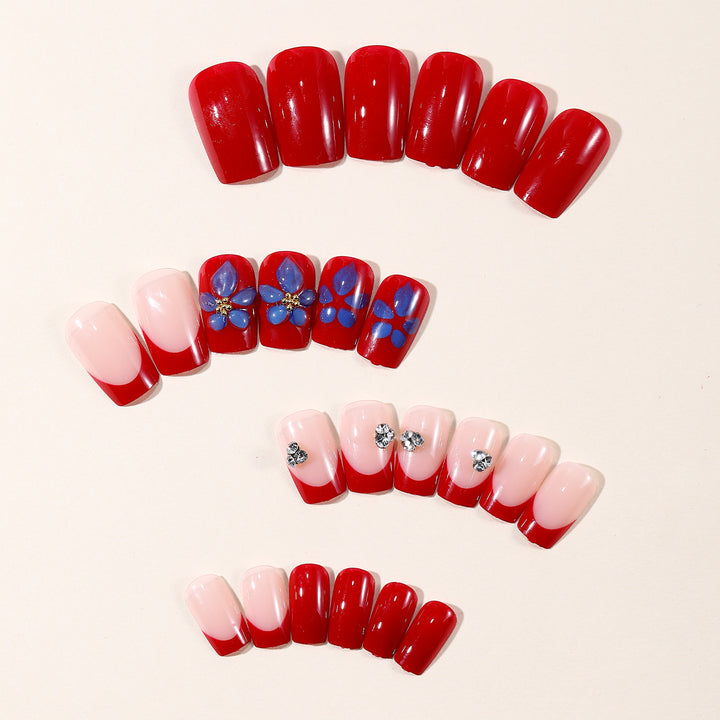 Artistic Nail Design Kit with Floral Accents Bowlift