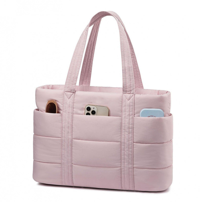 Padded everyday handbag with practical outer pockets Bowlift