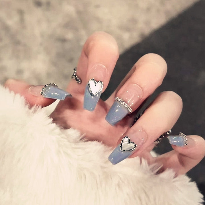 Decorative Floral Press-On Nail Art Set Bowlift