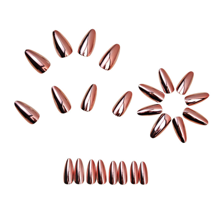 Artificial Nails in Shiny Stiletto Design Bowlift