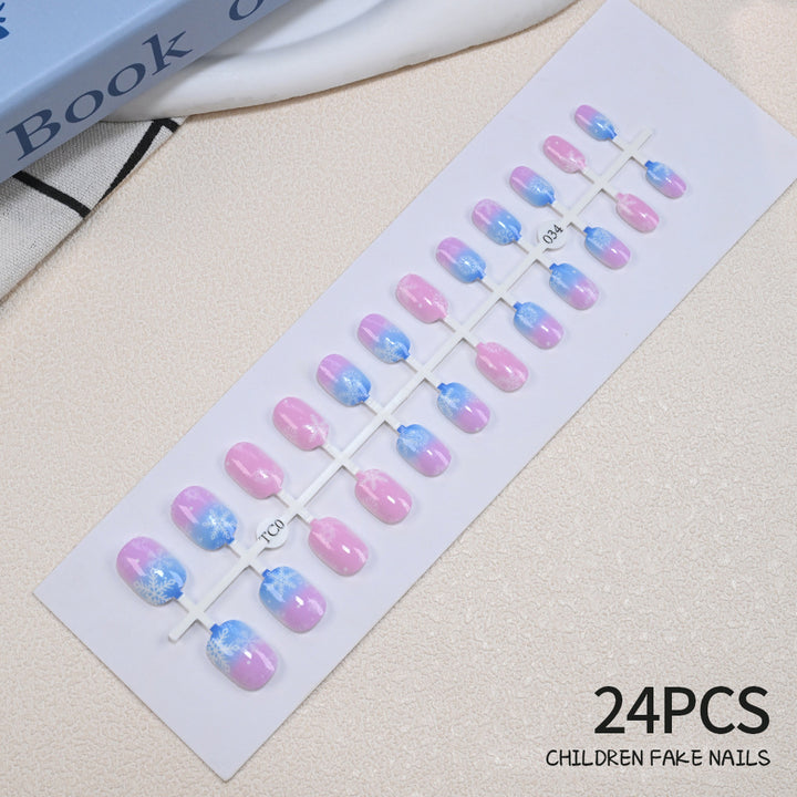 Children's Fun-Themed Press-On Nail Set Bowlift