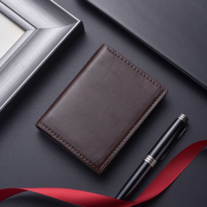 Premium Leather Business Card Holder Bowlift