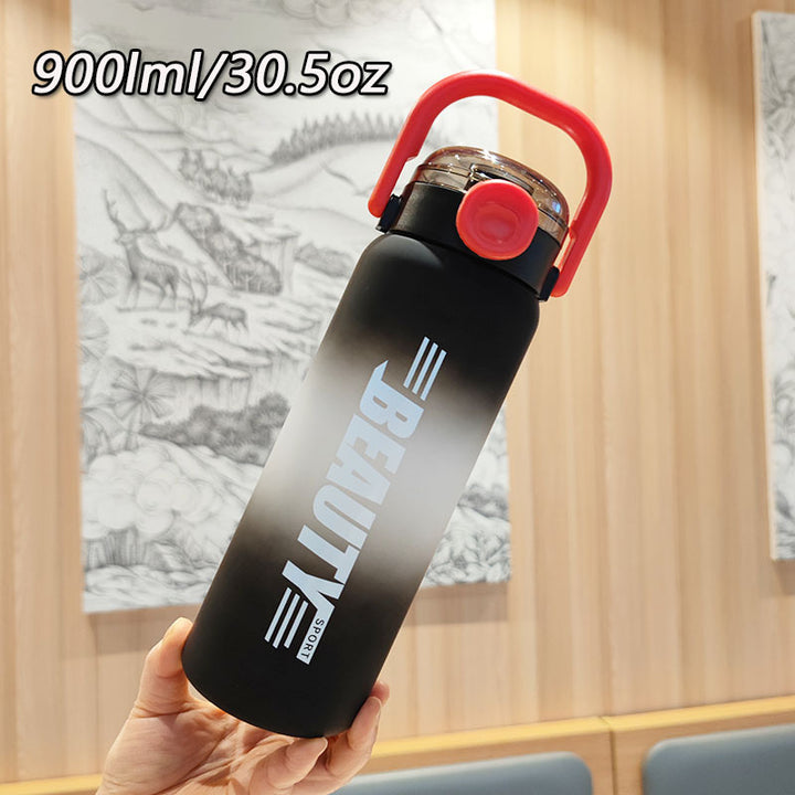Women practical insulated water bottle with secure closure Bowlift