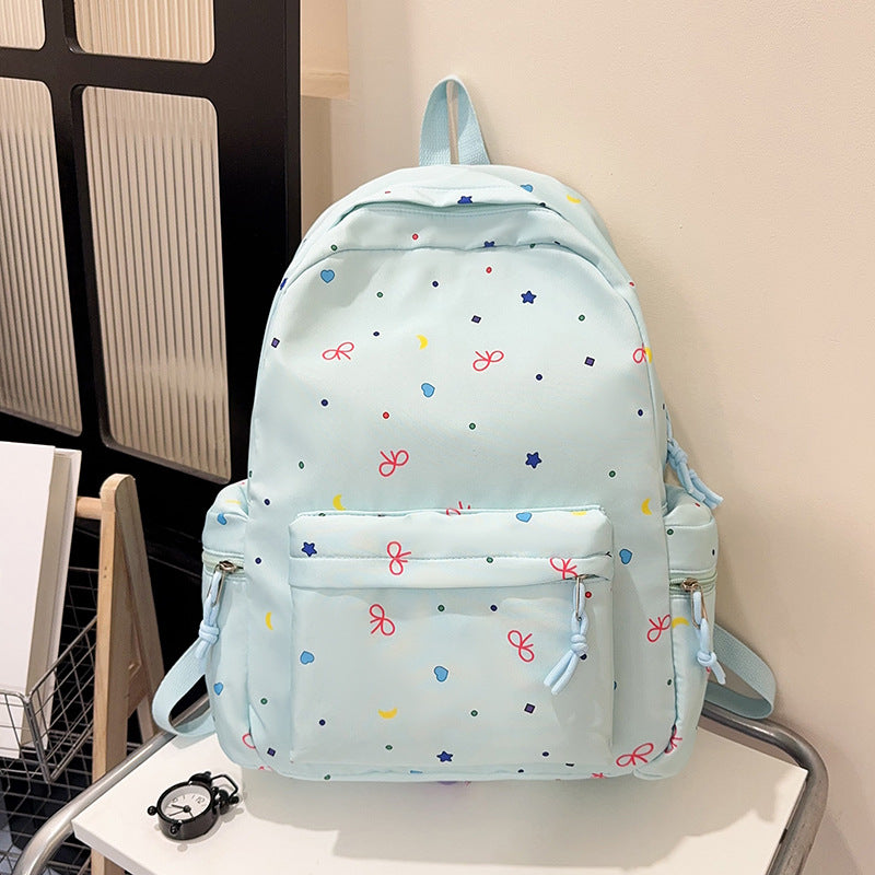 Fun Character Print School Backpack
