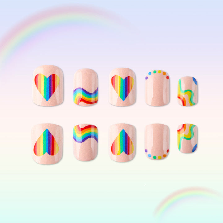 Artistic Rainbow Nail Art Set Bowlift