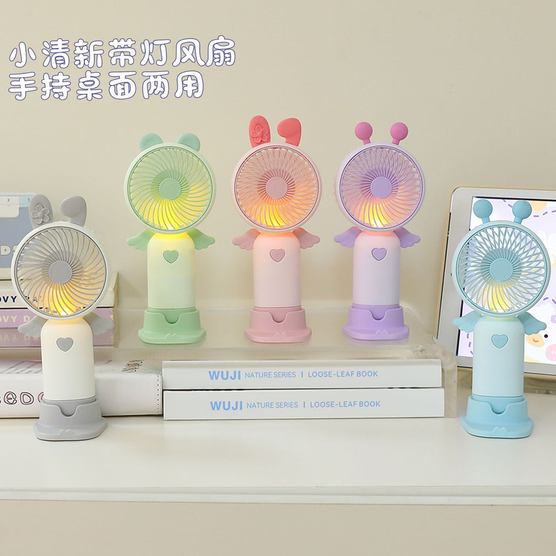 Ladies portable hand fan with cute animal design Bowlift
