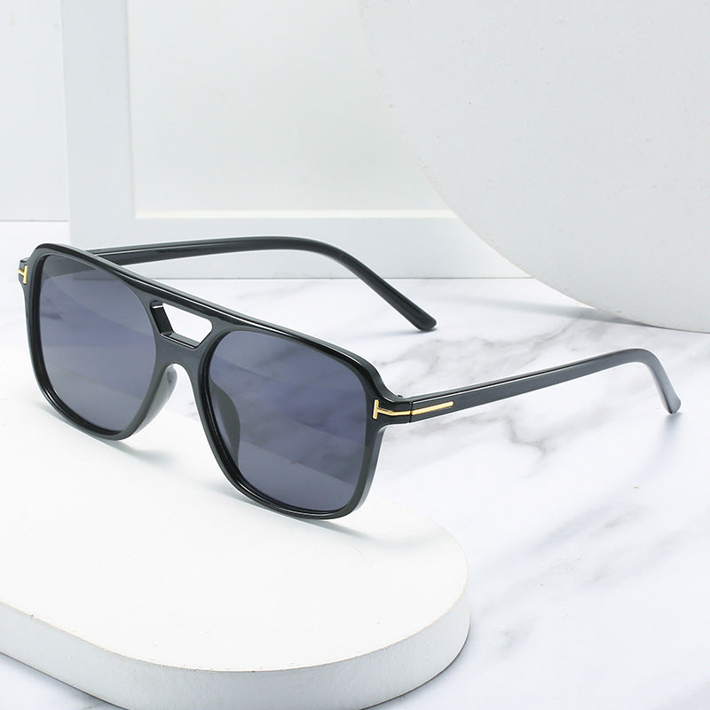 Square Frame Sunglasses with Unique Lens Cut Bowlift