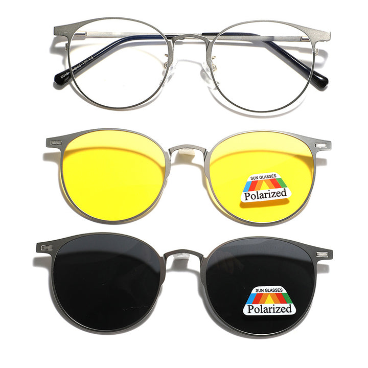 Women's fashionable sunglasses with interchangeable lenses and polarized technology Bowlift