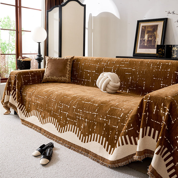 Modern Geometric Pattern Sofa Throw Blanket