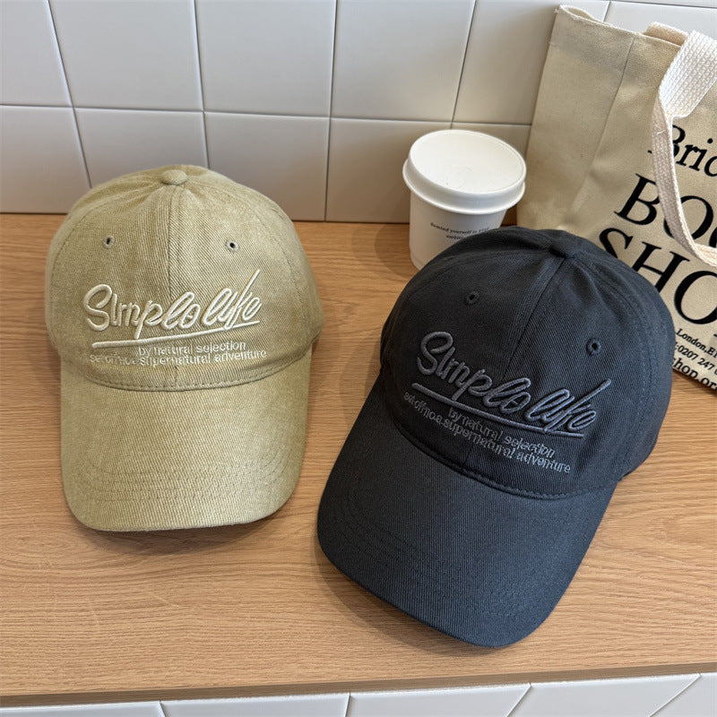 Women's Casual Soft Fabric Adjustable Baseball Cap Bowlift