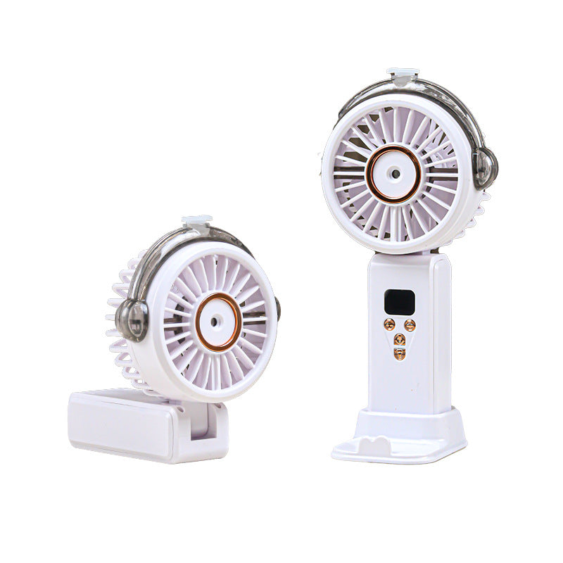 Women portable USB fan with digital display Bowlift