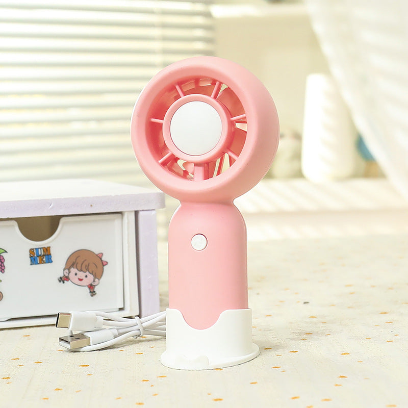 Women's portable handheld fan with compact and ergonomic design Bowlift