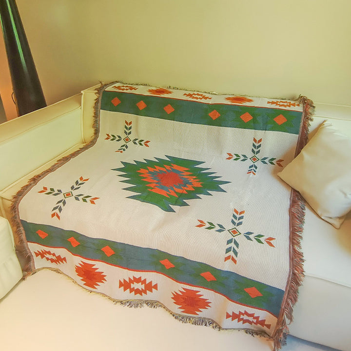 Native American-Inspired Decorative Throw Blanket