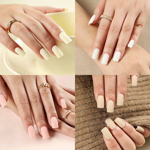 Artificial nails in elegant matte finish Bowlift