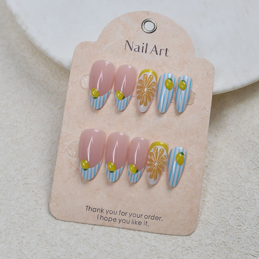 Elegant Artistic Press-On Nails Collection Bowlift