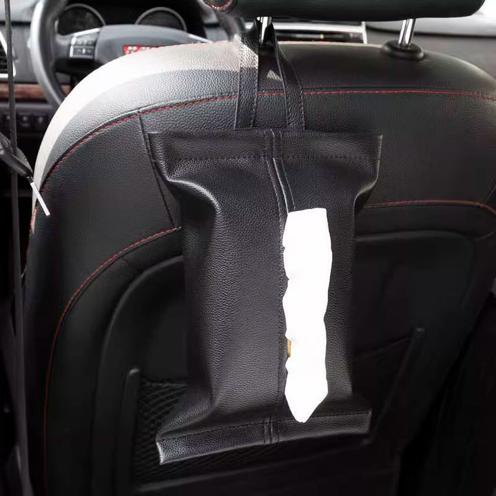 Stylish Leather Tissue Holder Bowlift