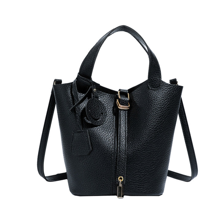 Chic Textured Shoulder Bag Bowlift