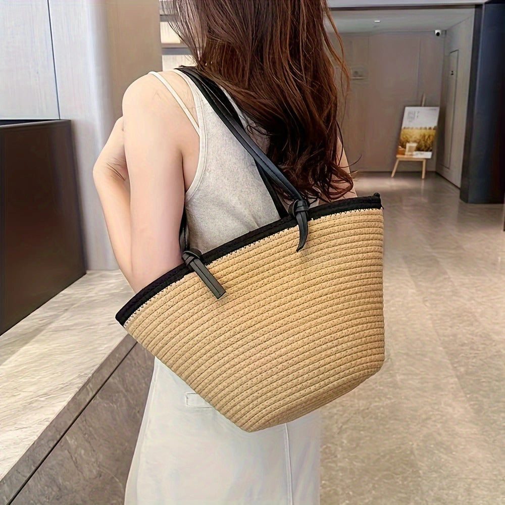 Beach bag with braided structure Bowlift