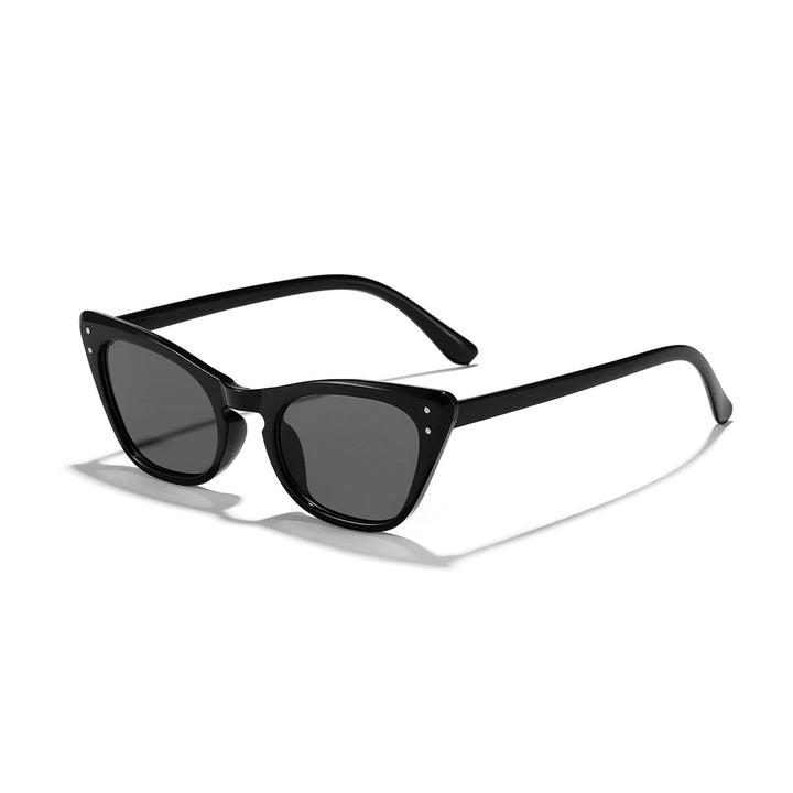 Ladies Cat-Eye Sunglasses with Mirrored Lenses and Stylish Frame Bowlift