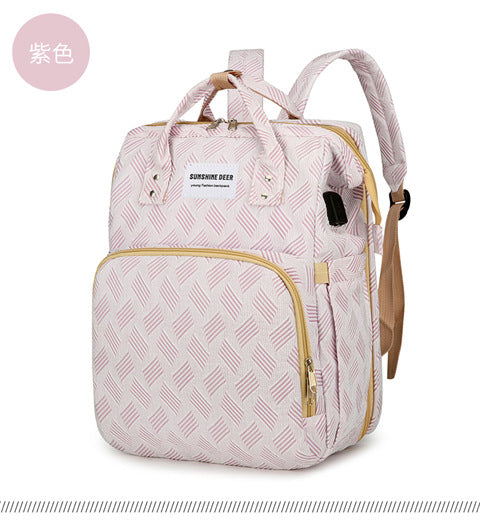 Functional Quilt-Patterned Backpack Bowlift