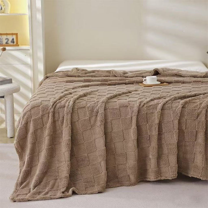 Women Soft and Breathable Plaid Blanket Bowlift