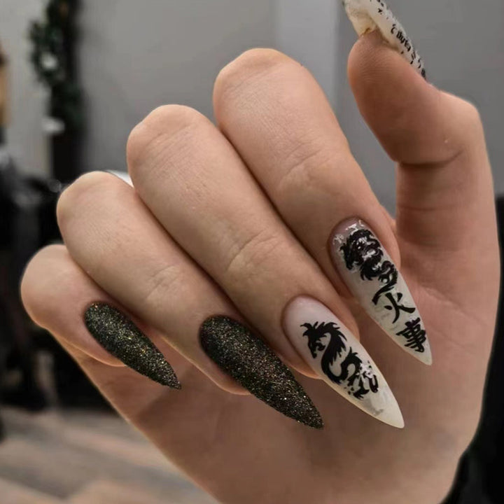 Nail art with heart and lip designs Bowlift