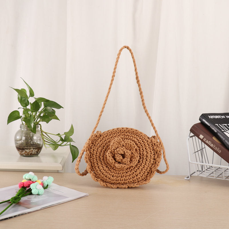 Handmade Crossbody Bag In Unique Floral Pattern Bowlift