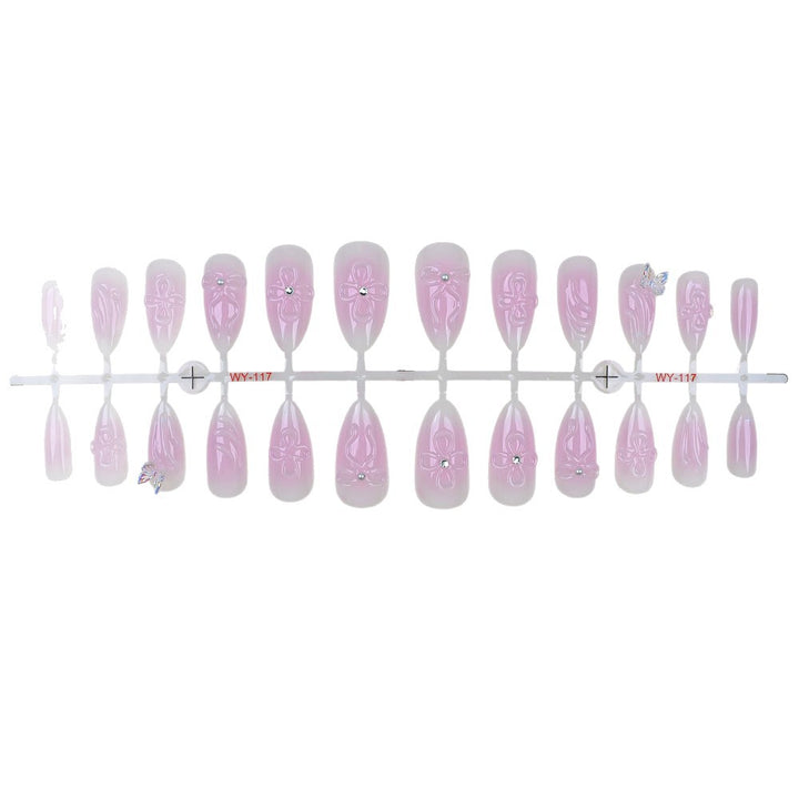 Elegant Press-On Nail Set Bowlift