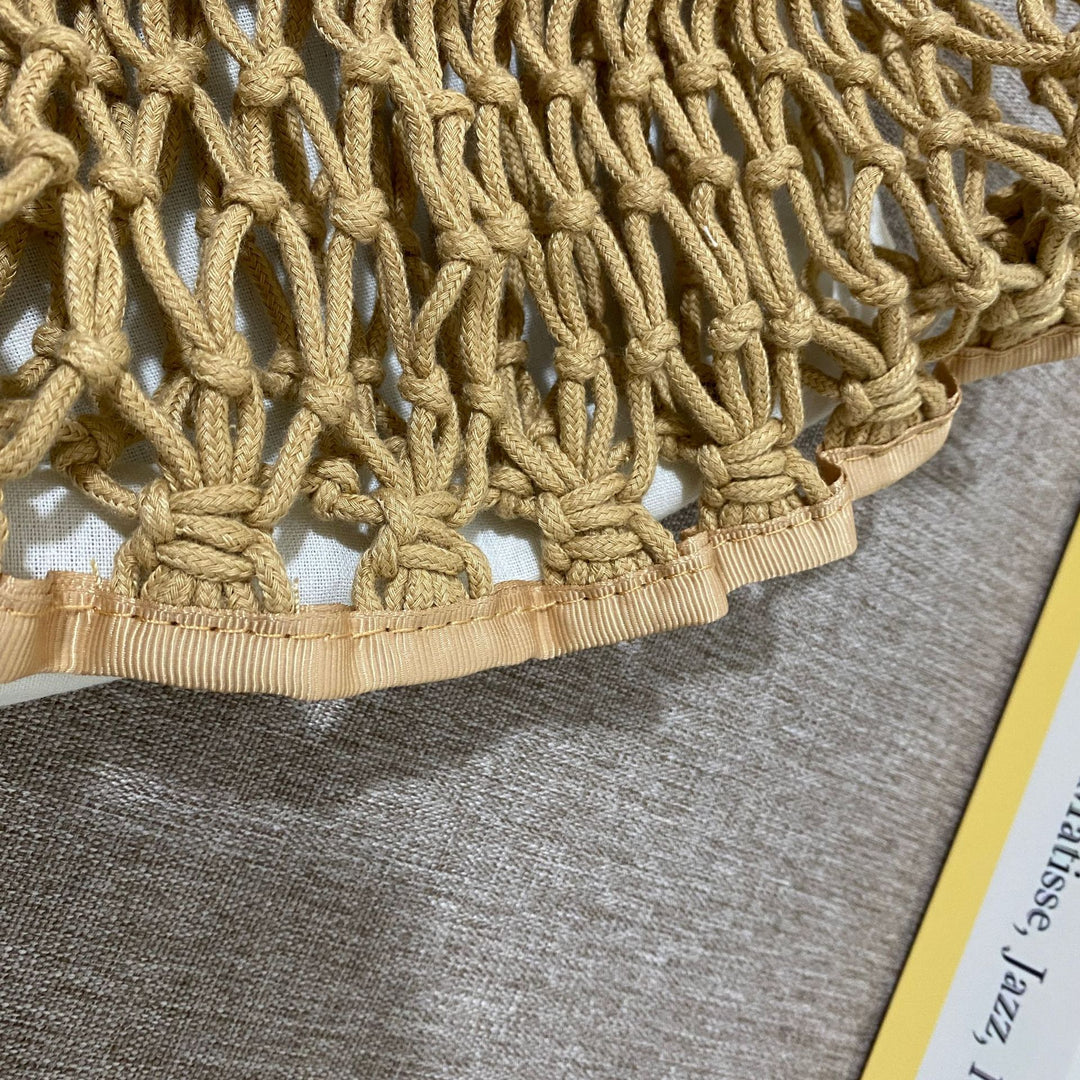 Hand-knotted Macrame Shoulder Bag Bowlift