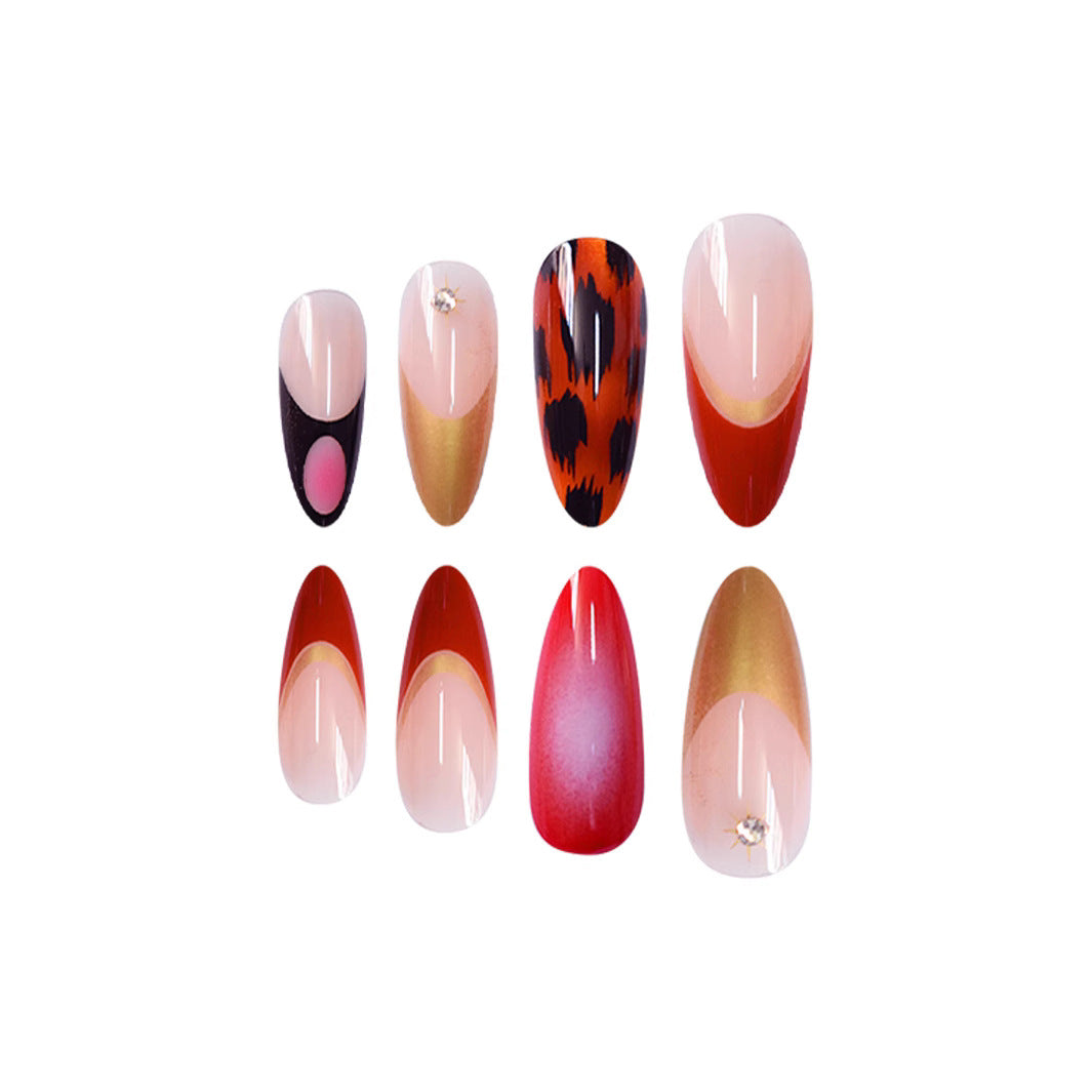 Artistic Stiletto Press-On Nail Designs Bowlift
