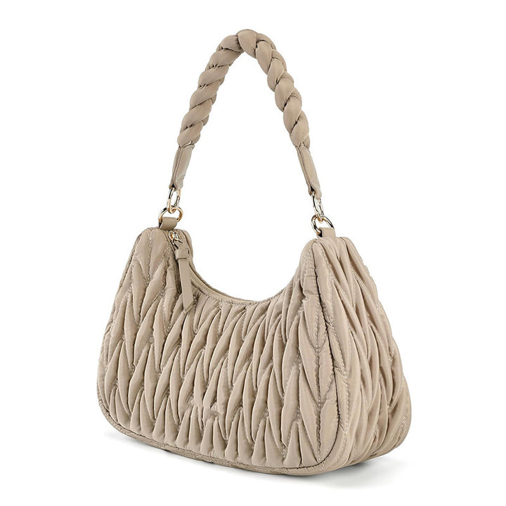 Fashionable shoulder bag with braided shoulder strap Bowlift