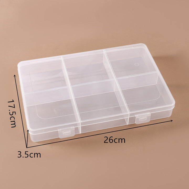 Multi-Compartment Transparent Organizer Box Bowlift