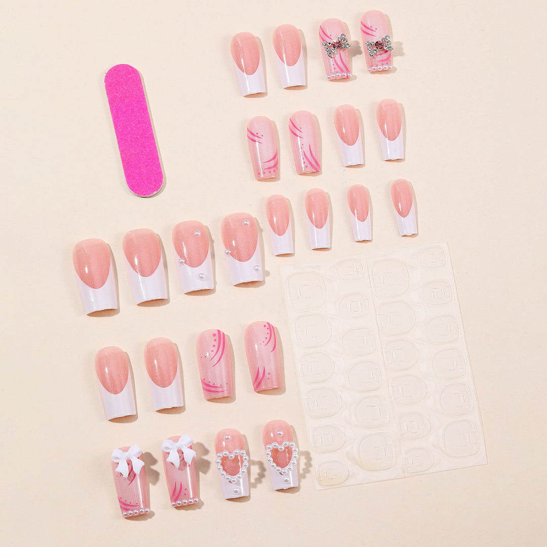 Elegant Decorative 3D Nail Extensions Bowlift