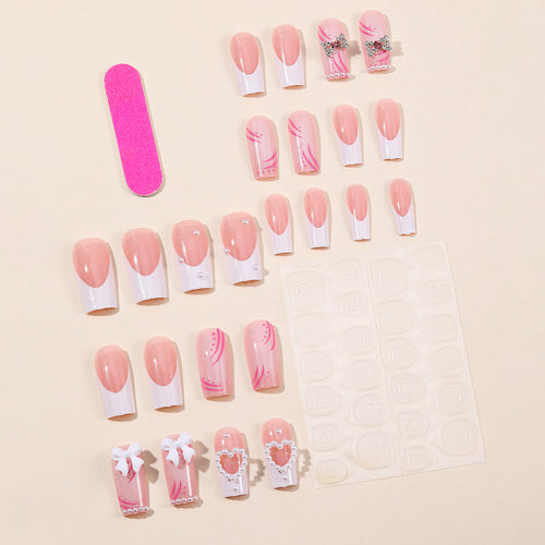 Elegant Decorative 3D Nail Extensions Bowlift