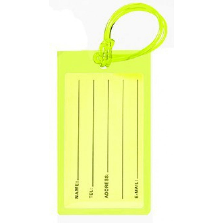 Silicone Luggage ID Tag with Writable Info Panel and Flexible Loop Strap Bowlift