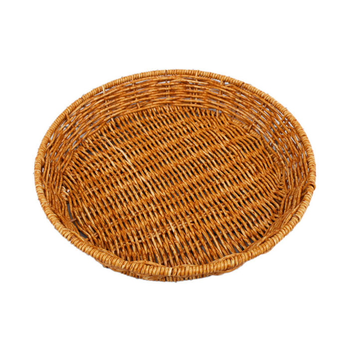 Leaf-Shaped Woven Serving Platter Bowlift