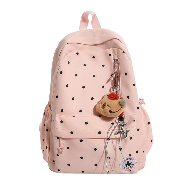 Polka Dot Embellished Backpack Bowlift