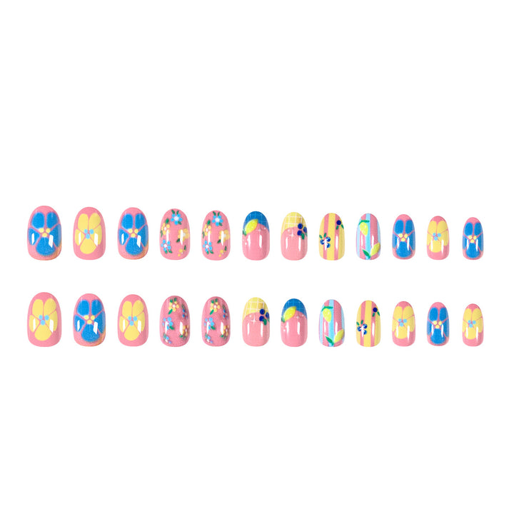 Artistic 3D nail art with cheerful floral designs Bowlift