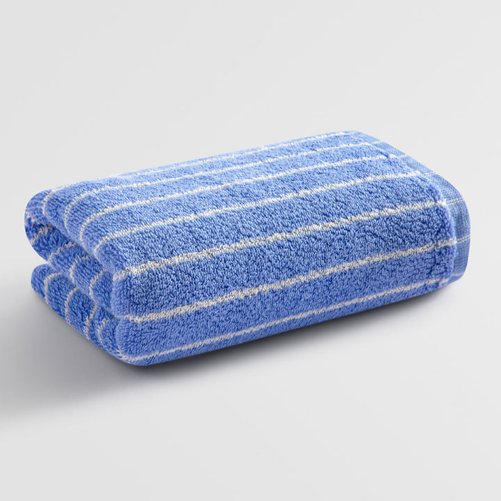 Women Elegant Terry Bath Towel with Striped Pattern Bowlift
