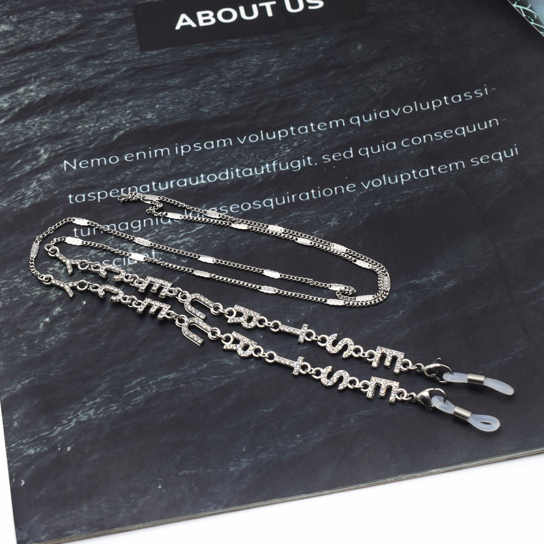 Sparkling Rhinestone Eyewear Chain Bowlift